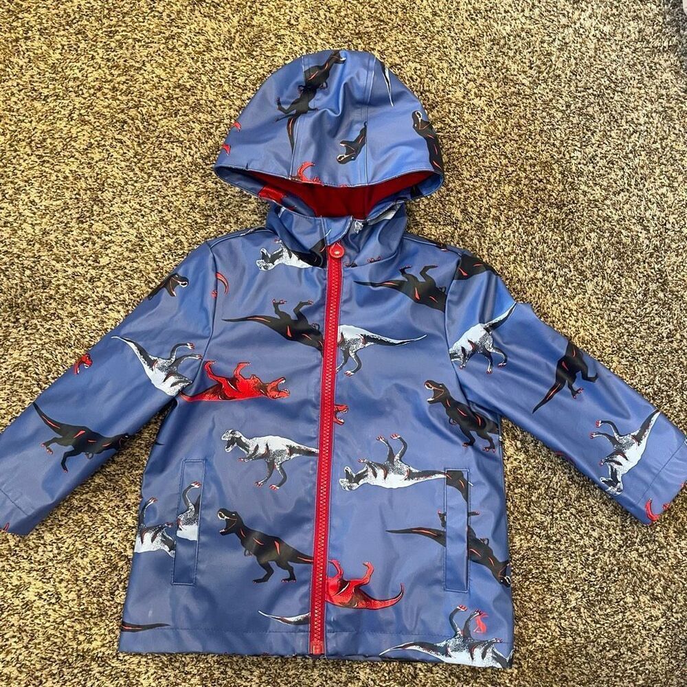 2T Joules dinosaur raincoat